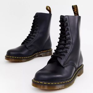 Dr Martens 1490 10-eye boots in black